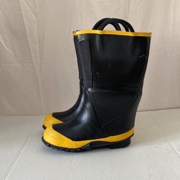Fire Fighter Steel Toe Rubber Boots Sz 8 Made in Canada 14"High 2000 Edition NOS - Picture 5 of 11